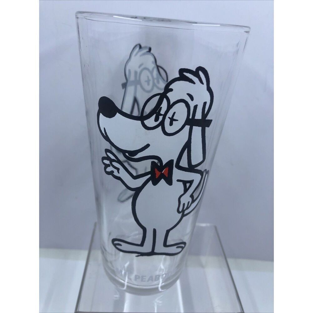 Vintage  Mr. Peabody Drinking Glass Pepsi Collector 1970's Pat Ward